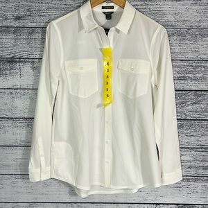 NWT-EDDIE BAUER-Classic Fit Long Sleeve Button Down Shirt